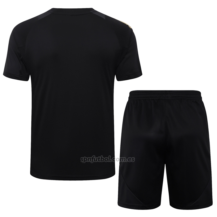 Chandal del Real Madrid Manga Corta 2024-2025 Negro - Pantalon Corto